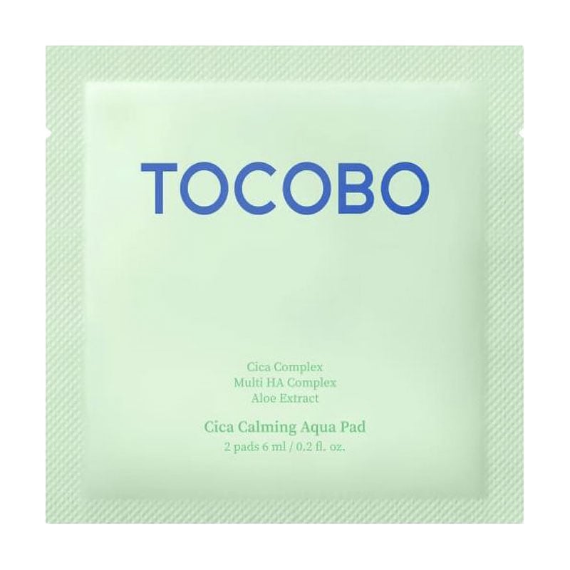 Заспокійливі аквапеди для обличчя Tocobo Cica Calming Aqua Pad з центелою, 2 шт